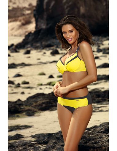 Ženski dvodijelni kupaći kostim za velike grudi Barbara Titanium-Tweety M-473 (3)