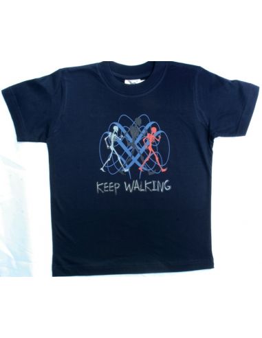 Majica za dečke Keep walking tamno plava