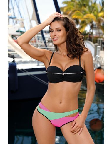 Ženski kupaći kostim Magnolia Nero-Rosa Shocking-Crickiet M-584 (7)