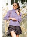 Ženski pleteni pulover Sevenel Lilac