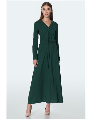 Ženska duga haljina S154 zelena